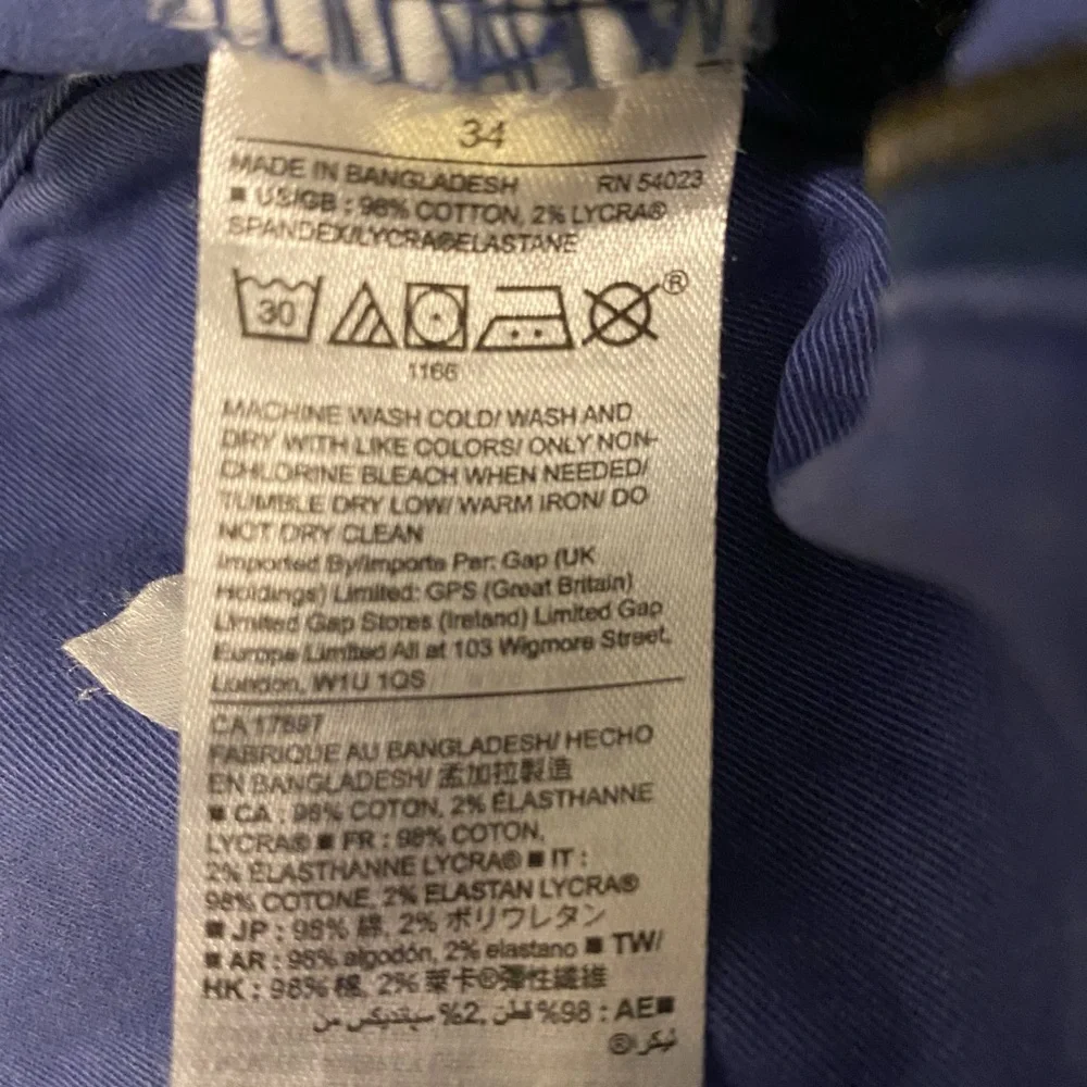 GAP Blue Shorts Men’s 34 Waist Stretch - Picture 4 of 5